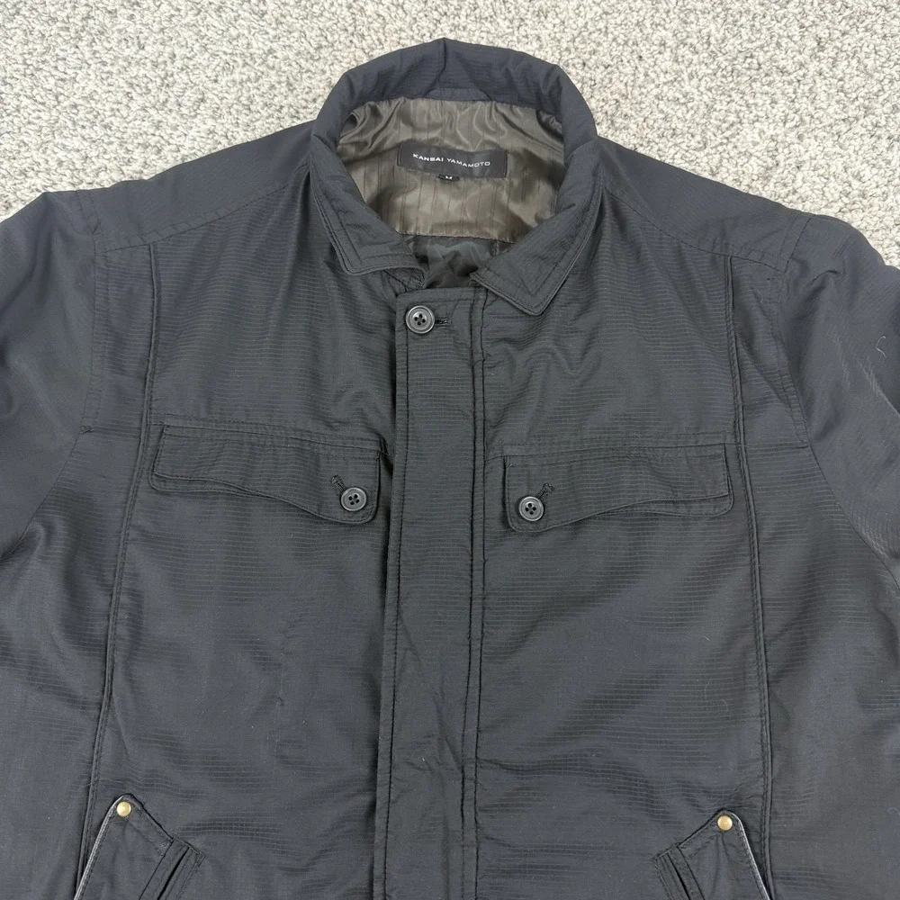 Kansai Yamamoto Field Jacket Mens Medium Black Utility Techwear Minimalist Japan